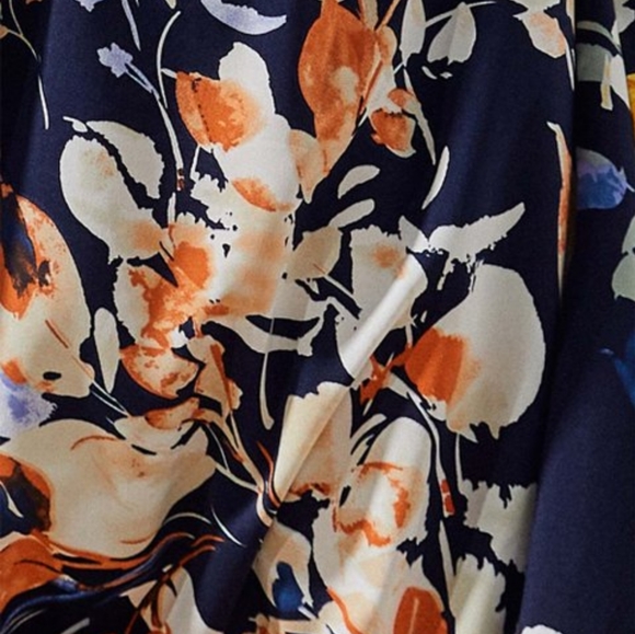 New Navy Abstract Cutout-Front Sleeveless Midi Dress - Picture 4 of 7